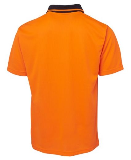 Picture of JB's Kids Hi Vis Traditional Polo Shirt Short Sleeve 100% Polyester 2 Tone