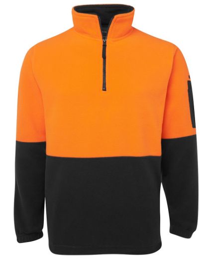 Picture of JB's Hi Vis 1/2 Zip Polar Fleece Jumper 100% Polyester Polar Fleece