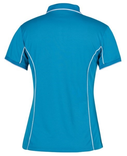 Picture of Podium Ladies Piping Polo Shirt 100% Polyester Pique Knit