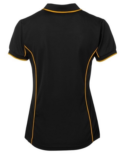 Picture of Podium Ladies Piping Polo Shirt 100% Polyester Pique Knit