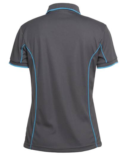 Picture of Podium Ladies Piping Polo Shirt 100% Polyester Pique Knit