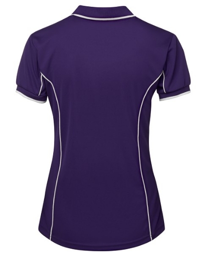 Picture of Podium Ladies Piping Polo Shirt 100% Polyester Pique Knit
