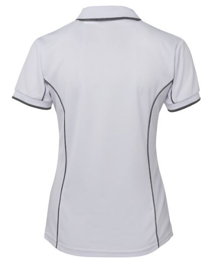 Picture of Podium Ladies Piping Polo Shirt 100% Polyester Pique Knit