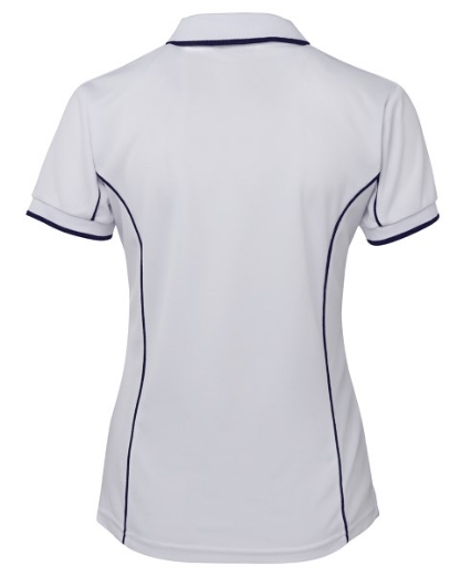 Picture of Podium Ladies Piping Polo Shirt 100% Polyester Pique Knit