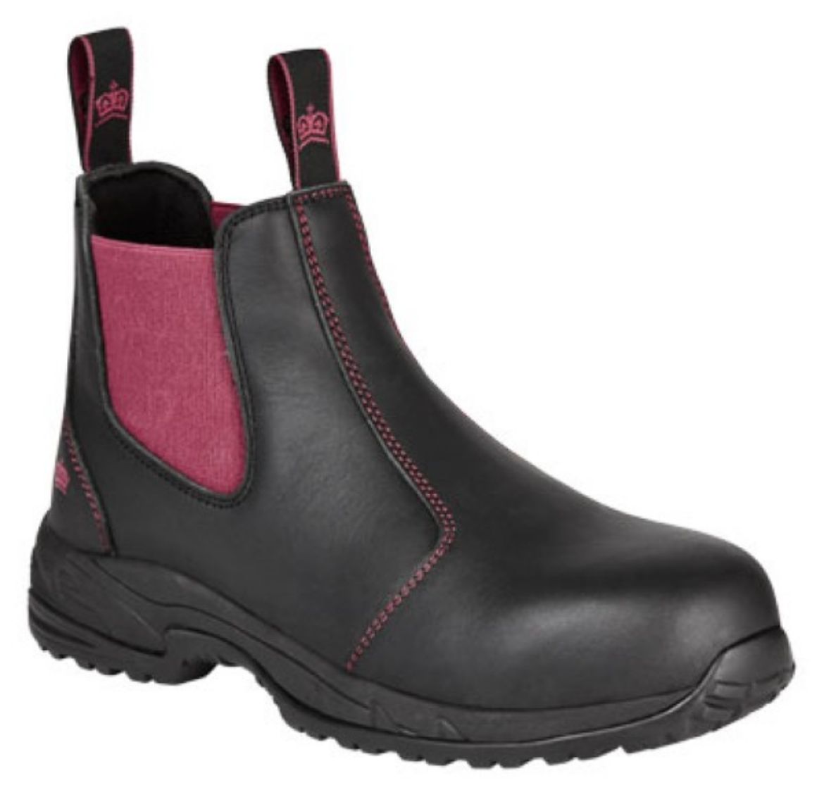 Picture of King Gee Ladies Tradies Pull-On Boots Black