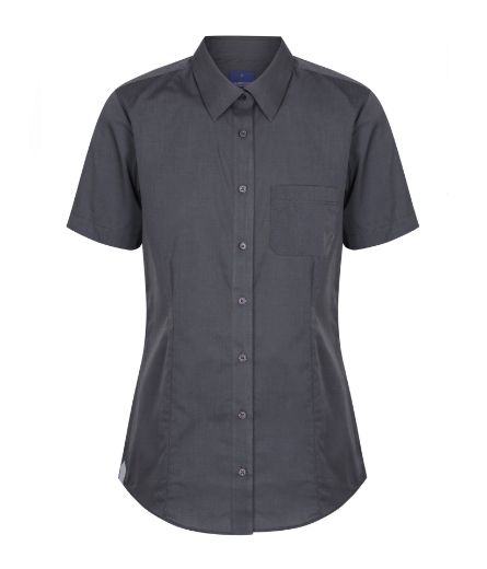 Picture of Gloweave Ladies Smith End on End Casual Slim Fit Short Sleeve Shirt