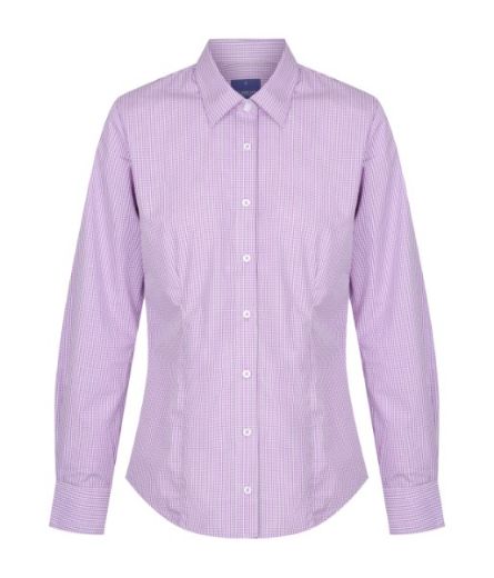 Picture of Gloweave Ladies Westgarth Gingham Check Long Sleeve Shirt