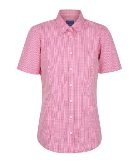 Picture of Gloweave Ladies Westgarth Gingham Check Short Sleeve Shirt