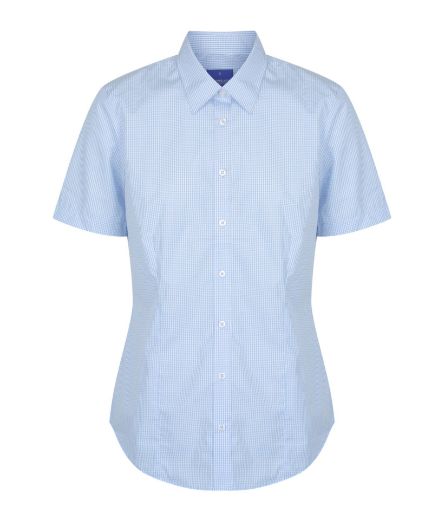 Picture of Gloweave Ladies Westgarth Gingham Check Short Sleeve Shirt