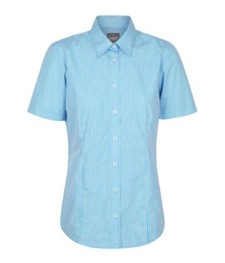 Picture of Gloweave Ladies Westgarth Gingham Check Short Sleeve Shirt