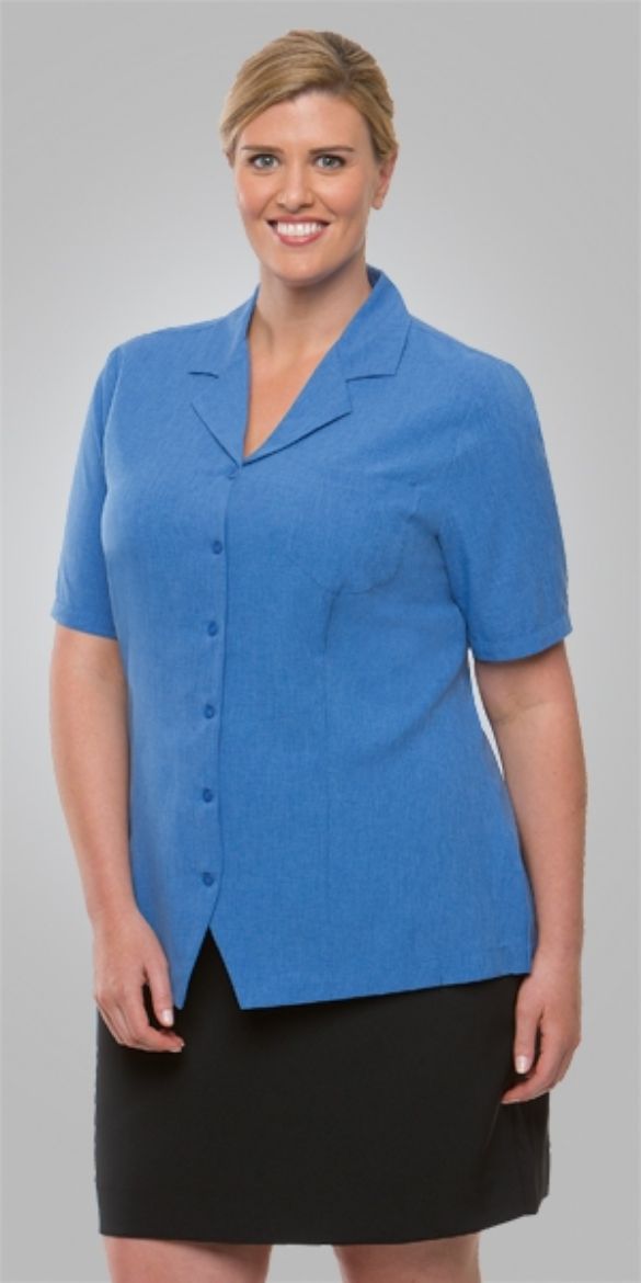 Picture of City Collection Ladies Ezylin Overblouse Short Sleeve