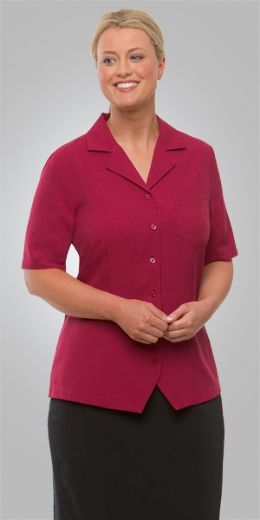 Picture of City Collection Ladies Ezylin Overblouse Short Sleeve