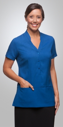Picture of City Collection Ladies Blouse Ezylin Tunic Short Sleeve