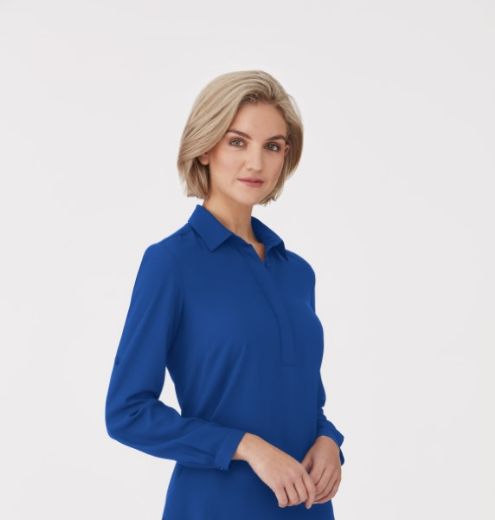 Picture of City Collection Ladies Meghan Long Sleeve Blouse