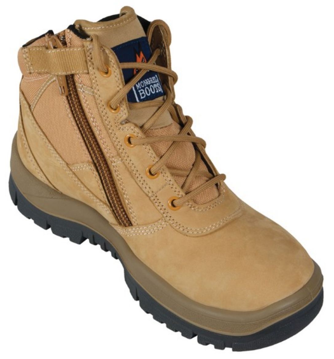 Picture of Mongrel Zip Side Lace Up Boot Wheat