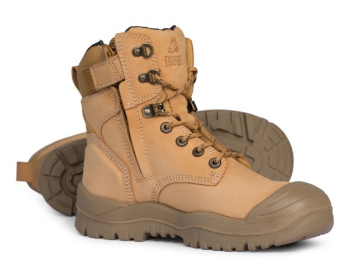 Picture of Mongrel Boot High Leg Lace Up Zip Side W/ Scuff Cap Wheat