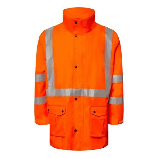 Picture of WorkCraft Rain Jacket with X Pattern Rail Reflective