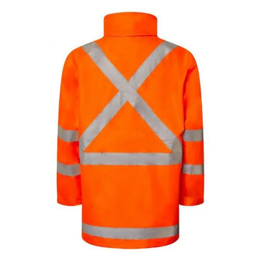 Picture of WorkCraft Rain Jacket with X Pattern Rail Reflective