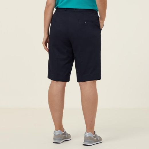 Picture of NNT Ladies Poly Viscose Gaberdine Secret Waist Short Ink Navy