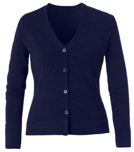 Picture of NNT Ladies Pure Wool V-Neck Button Up Cardigan
