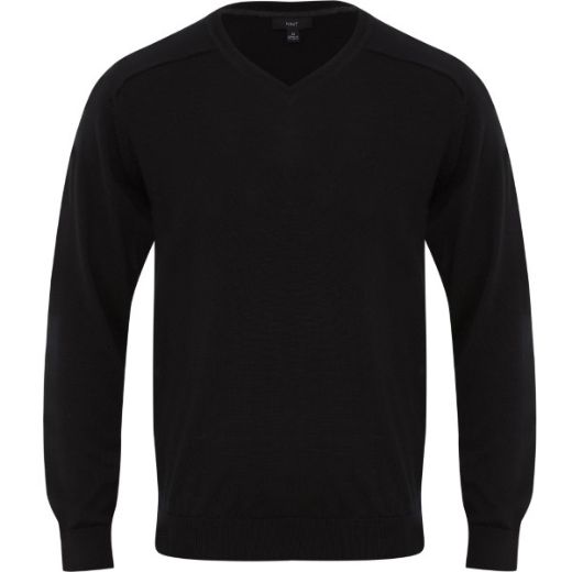 Picture of NNT Mens Pure Wool V-Neck Sweater