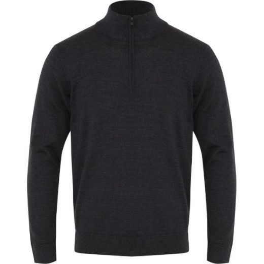 Picture of NNT Mens Long Sleeve Zip Neck Jumper