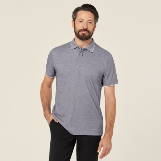 Picture of NNT Mens Textured Cotton Poly Short Sleeve Polo