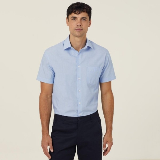 Picture of NNT Mens Textured Short Sleeve Shirt