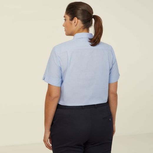 Picture of NNT Ladies Poly Cotton End on End Short Sleeve Shirt