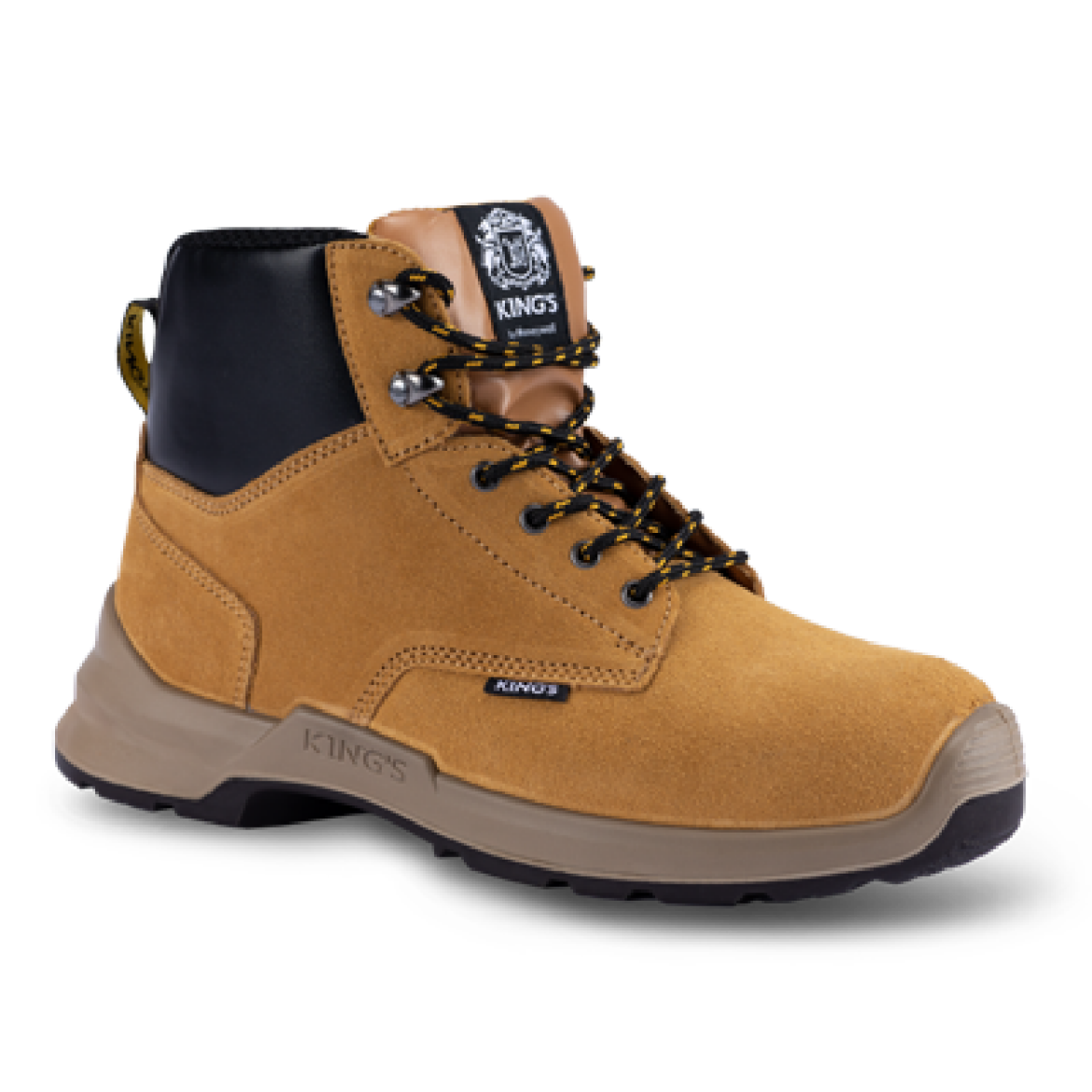 Picture of Kings by Oliver Lace Up Zip Side Boot, Wheat Suede Leather