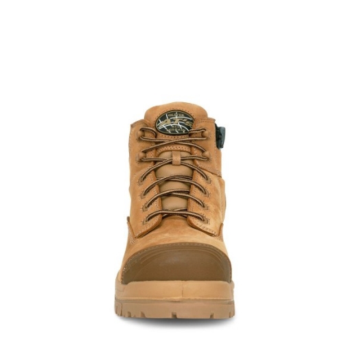 Picture of Oliver At's 130mm Lace up Zip Side Hiker Boot Stone