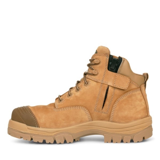 Picture of Oliver At's 130mm Lace up Zip Side Hiker Boot Stone