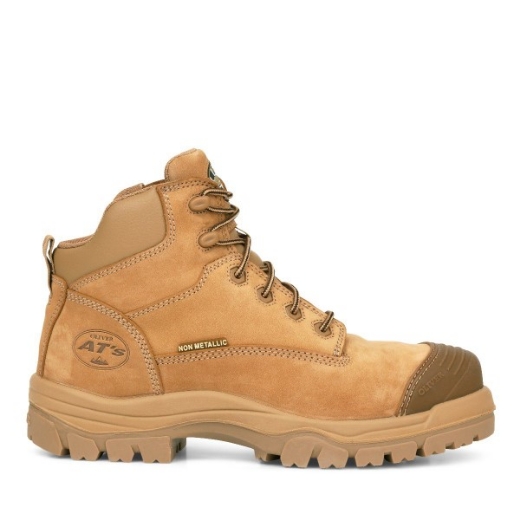 Picture of Oliver At's 130mm Lace up Zip Side Hiker Boot Stone