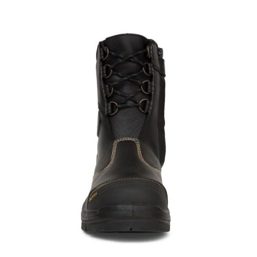 Picture of Oliver At's 200mm Lace Up Zip Side Boot Black