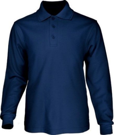 Picture of Bocini Kids Basic Polo Shirt Long Sleeve
