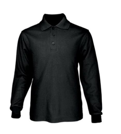 Picture of Bocini Unisex Cotton Back Long Sleeve Polo