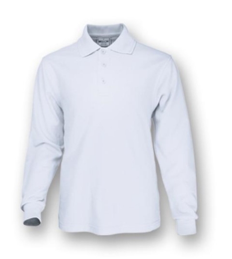 Picture of Bocini Unisex Cotton Back Long Sleeve Polo