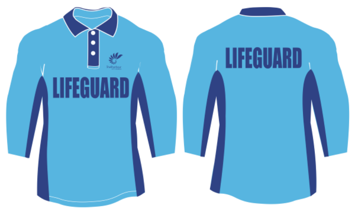 Picture of Polo Shirt Mens Long Sleeve with Micro Mesh Under Arm Vents Bondi Blue/Navy