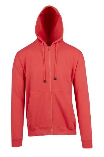 Picture of Ramo Fleecy Hoodie Mens Zip Front Poly Cotton