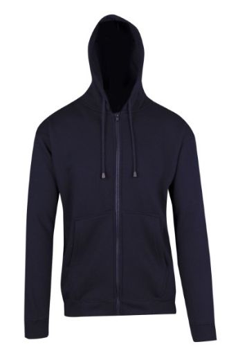 Picture of Ramo Fleecy Hoodie Mens Zip Front Poly Cotton
