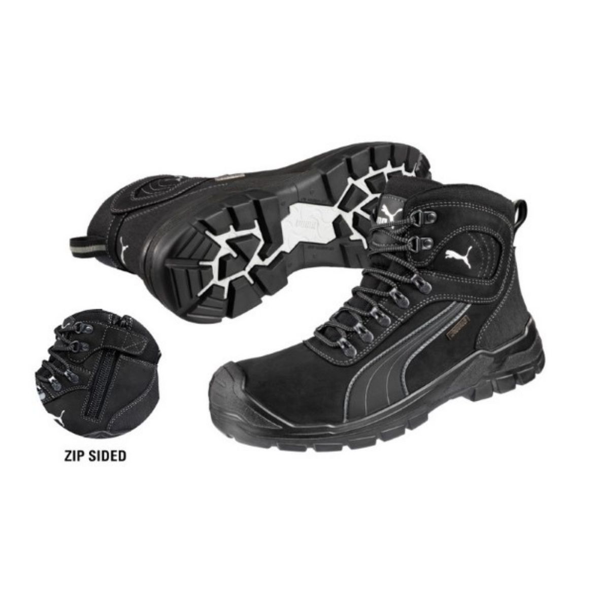 Picture of Puma Safety Sierra Nevada Boot Lace Up with Scuff Cap Black