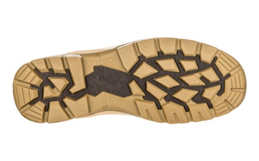 Picture of Puma Safety Boot Conquest Wheat Lace Up Zip Side with Composite Cap