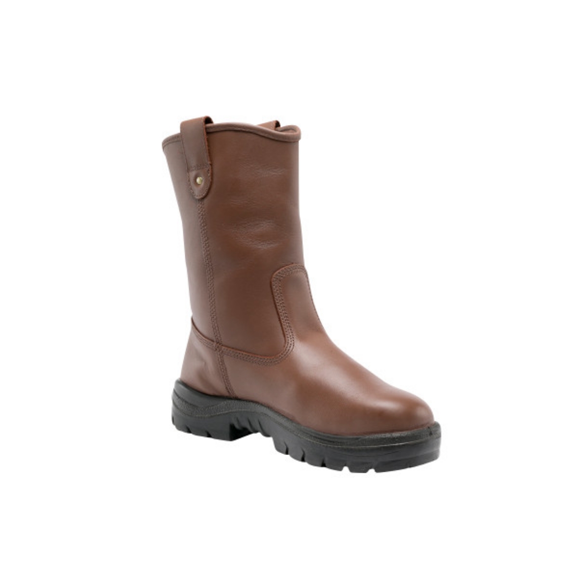 Picture of Steel Blue Heeler 250mm Calf Height Pull On Boot Nitrile Sole Redwood