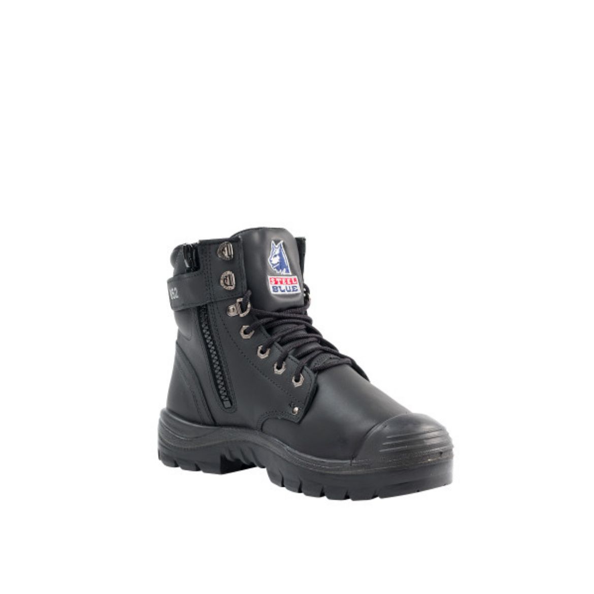 Picture of Steel Blue Argyle Zip Lace Up Metguard, PR Midsole, Nitrile Sole and Bump Cap