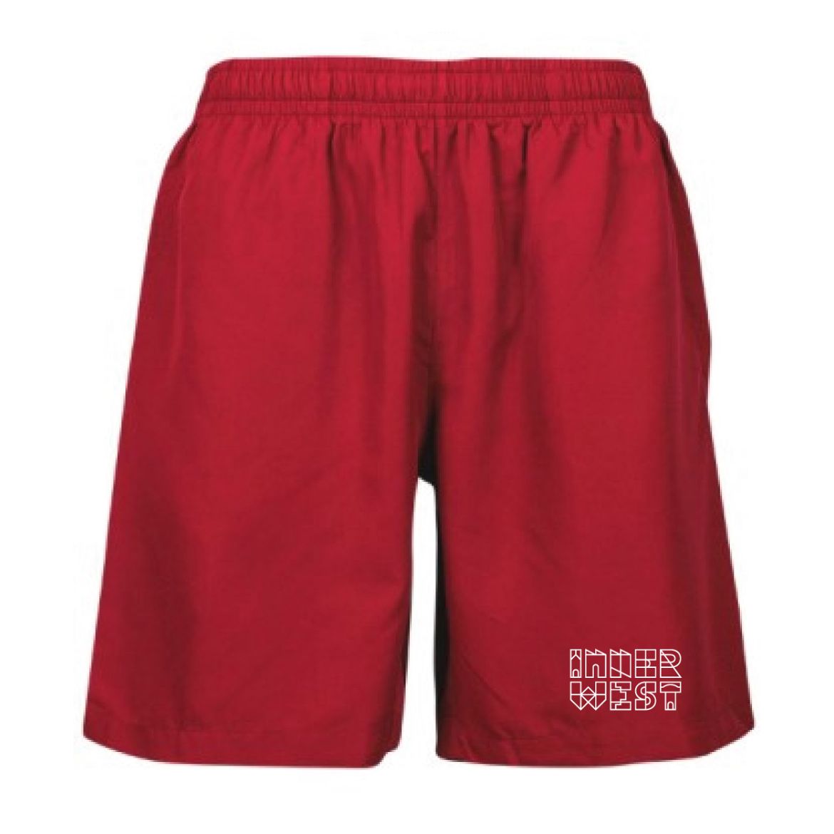 Picture of Shorts Ladies Elastic Waist No Zip Red