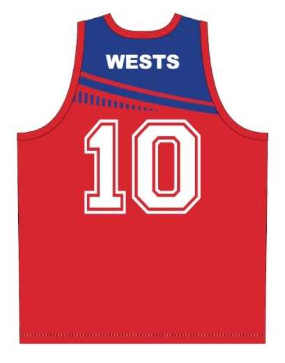 Picture of Sublimated Players Singlet Adults Including Number on Back