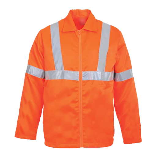 Picture of Westex Ultra Soft Fire Retardant Jacket X Pattern Rail Reflective Tape Orange (CF10029)