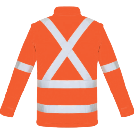 Picture of Westex Ultra Soft Fire Retardant Jacket X Pattern Rail Reflective Tape Orange (CF10029)