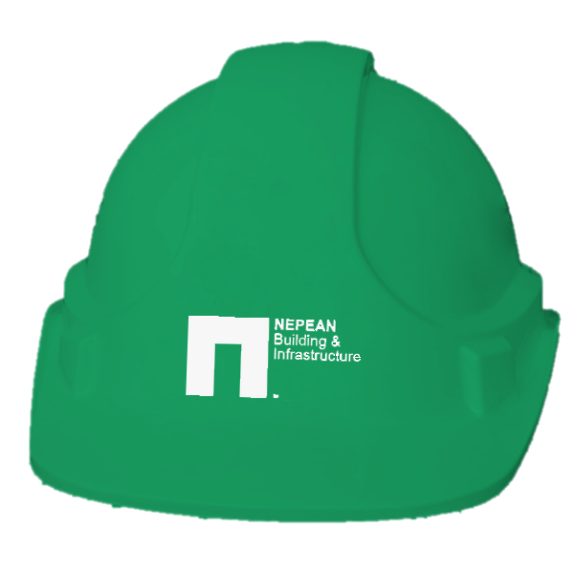 Picture of Unisafe UniLite Hard Hat Vented Green Nepean Building & Infrastrucure Logo 1 Colour Print