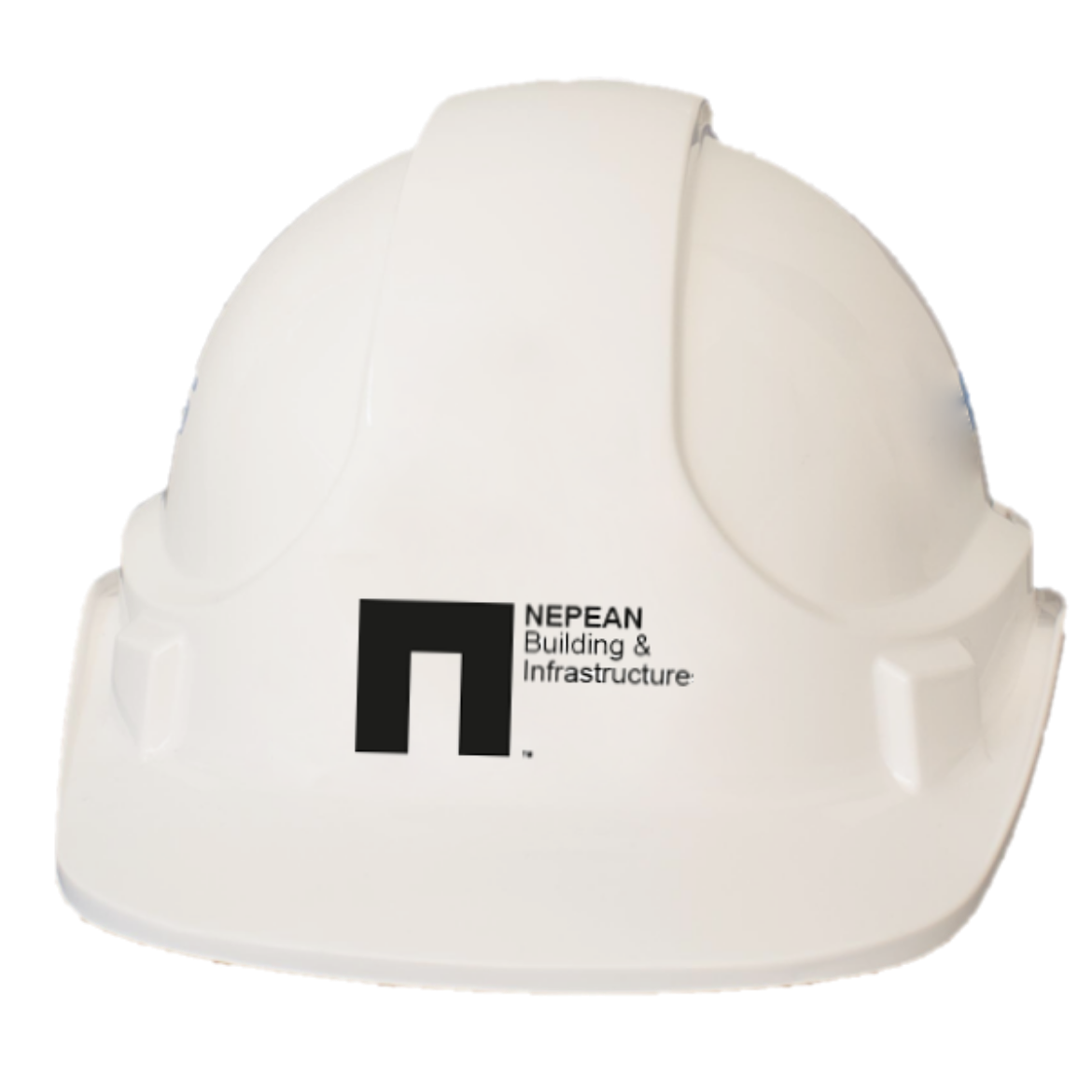 Picture of Unisafe UniLite Hard Hat Vented White Nepean Building & Infrastrucure Logo 1 Colour Print